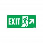 Exit (Çıkış) Sağ-Yukarı Yönlendirme Levhası 17.5x25 cm