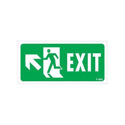 exit-sol-yukarii-uyari-levhasi-17-5x25-kod-960-54673.jpg Exit (Çıkış) Sol-Yukarı Yönlendirme Levhası 17.5x25 cm - Görsel 1