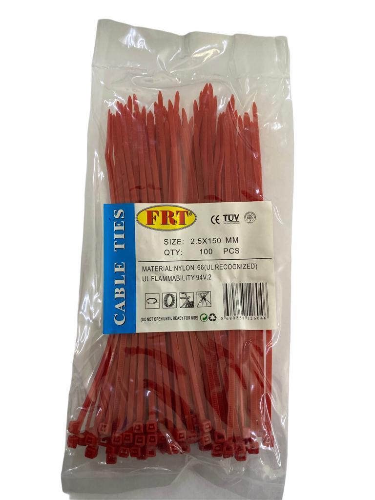 frt-kirmizi-2-5x150-kablo-bagi-55578.jpg FRT Kırmızı Kablo Bağı 2.5x150 mm - 15 cm Kırmızı Seri - Görsel 1