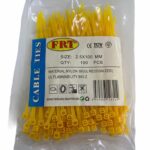 FRT Sarı Kablo Bağı 2.5x100 mm - Kısa Boy Düzenleyici