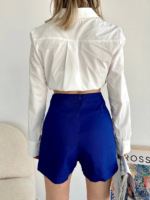 Gabardin fermuarlı şort etek - Görsel 3