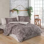 Dream Kahve Çift Kişilik Poplin Nevresim Takımı - 61 Tel
