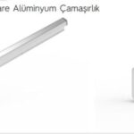 Koral Ayarlı Balkon Çamaşır Askılığı - Alüminyum Korkuluk Uyumlu