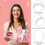 Kristal Taşlı Gümüş "It’s My Birthday" Doğum Günü Tacı