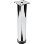 10 cm Krom Metal Mobilya Ayağı - Modern Sehpa ve Dolap Ayağı