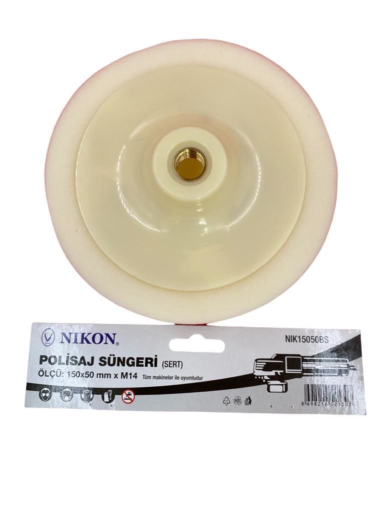 nikon-15050bs-polisaj-sungeri-150-mm-beyaz-sert-62924.jpg Nikon 150 mm Sert Polisaj Süngeri - Beyaz (M14 Uyumlu) - Görsel 1