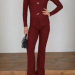 Ottoman alt üst takım bordo pt510442