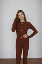 Ottoman alt üst takım kahve pt510442 - Görsel 3