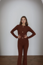 Ottoman alt üst takım kahve pt510442 - Görsel 2