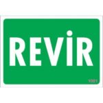 Revir ve İlk Yardım Noktası Yönlendirme Levhası 17.5x25