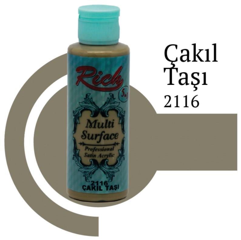 rich-multi-surface-2116-cakil-tasi-akrilik-boya-120-cc-55096.jpg Riculti Surface Çakıl Taşı Akrilik Boya 120 cc - Her Yüzeye - Görsel 1
