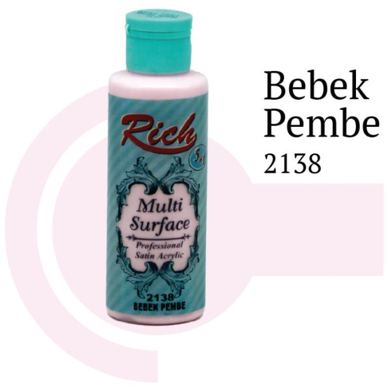 rich-multi-surface-2138-bebek-pembe-akrilik-boya-120-cc-55091.jpg Riculti Surface Bebek Pembe Akrilik Boya 120 cc - Hobi Boyası - Görsel 1