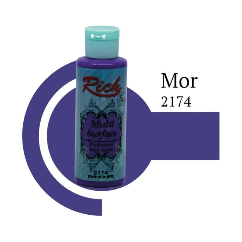 rich-multi-surface-2174-mor-akrilik-boya-120-cc-61626.jpg Riculti Surface Küllü Pembe Akrilik Boya 120 cc - Sihirli Seri - Görsel 1