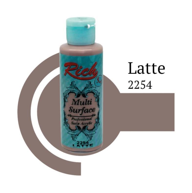 rich-multi-surface-2254-latte-akrilik-boya-120-cc-61620.jpg Riculti Surface Antik Pembe Akrilik Boya 120 cc - Yenileme Boyası - Görsel 1