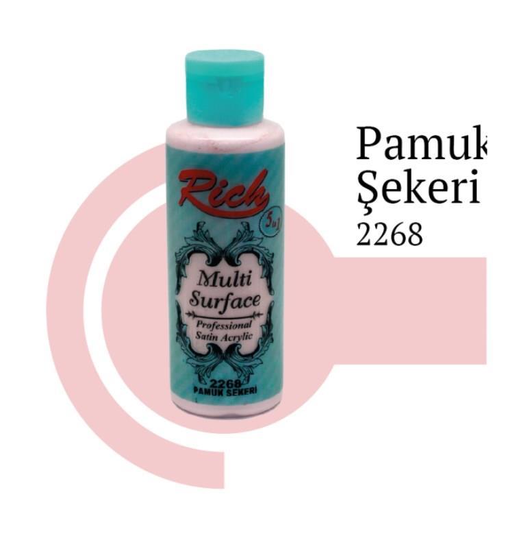 rich-multi-surface-2268-pamuk-sekeri-akrilik-boya-120-cc-55110.jpg Riculti Surface Pamuk Şekeri Akrilik Boya 120 cc - Su Bazlı - Görsel 1