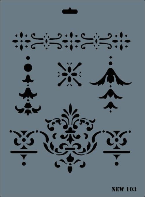 rich-new-seri-n-103-stencil-35x25-cm-52373.jpg Rich New Seri N-103 Stencil Şablon - 35x25 cm - Görsel 1