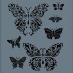 Rich New Seri N-104 Stencil Şablon - 35x25 cm