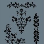 Rich New Seri N-105 Stencil Şablon - 35x25 cm