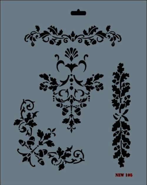 rich-new-seri-n-105-stencil-35x25-cm-52375.jpg Rich New Seri N-105 Stencil Şablon - 35x25 cm - Görsel 1