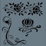 Rich New Seri N-106 Stencil Şablon - 35x25 cm