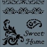 Rich New Seri N-108 Stencil Şablon - 35x25 cm
