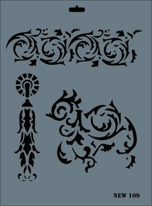 rich-new-seri-n-109-stencil-35x25-cm-52378.jpg Rich New Seri N-109 Stencil Şablon - 35x25 cm - Görsel 1