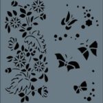 Rich New Seri N-117 Stencil Şablon - 35x25 cm
