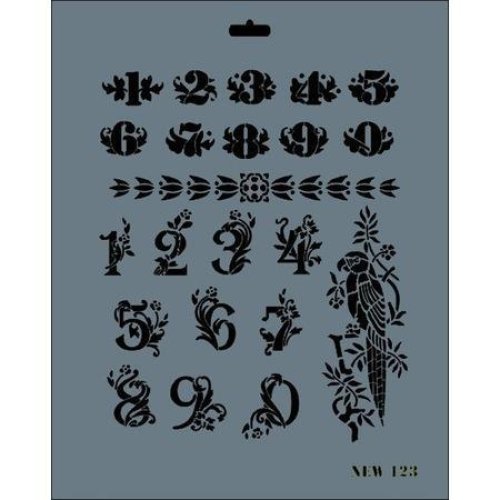 rich-new-seri-n-123-stencil-35x25-cm-54906.jpg Rich New Seri N-123 Stencil Şablon 35x25 cm - Çok Kullanımlık - Görsel 1