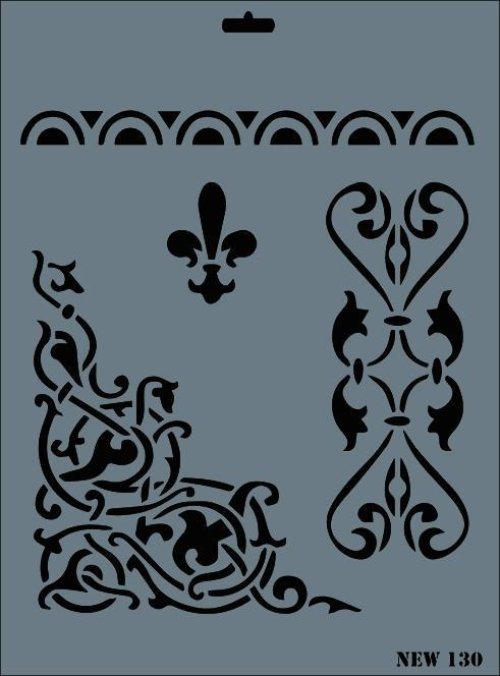 rich-new-seri-n-130-stencil-35x25-cm-52398.jpg Rich New Seri N-130 Stencil Şablon - 35x25 cm - Görsel 1