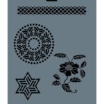 Rich New Seri N-135 Stencil Şablon - 35x25 cm