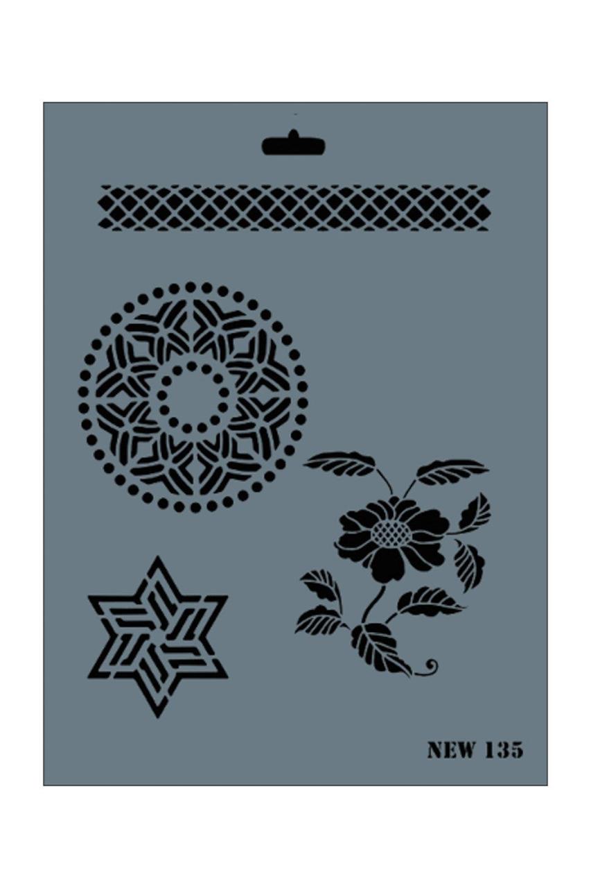 rich-new-seri-n-135-stencil-35x25-cm-41811.jpg Rich New Seri N-135 Stencil Şablon - 35x25 cm - Görsel 1