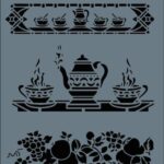Rich New Seri N-143 Stencil Şablon - 35x25 cm