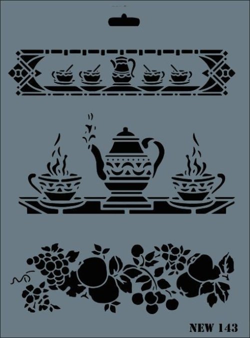 rich-new-seri-n-143-stencil-35x25-cm-52409.jpg Rich New Seri N-143 Stencil Şablon - 35x25 cm - Görsel 1