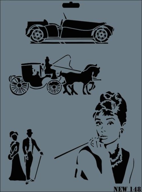 rich-new-seri-n-148-stencil-35x25-cm-52413.jpg Rich New Seri N-148 Stencil Şablon - 35x25 cm - Görsel 1