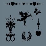 Rich New Seri N-192 Stencil Şablon - 35x25 cm