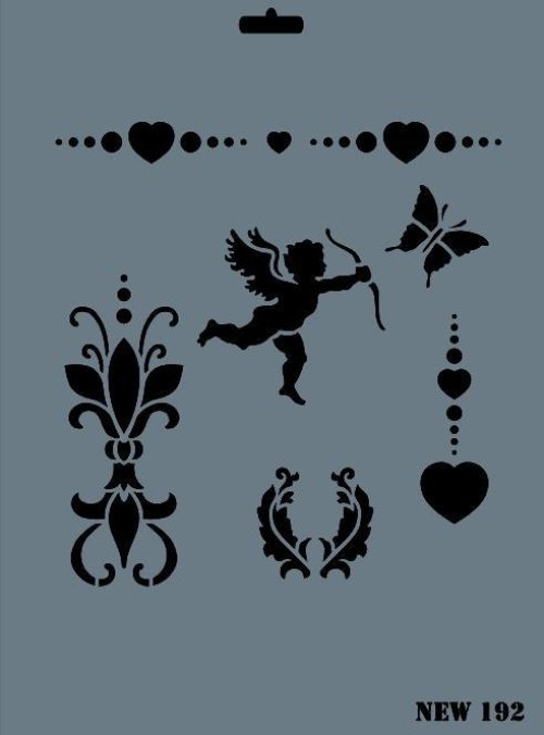 rich-new-seri-n-192-stencil-35x25-cm-52422.jpg Rich New Seri N-192 Stencil Şablon - 35x25 cm - Görsel 1