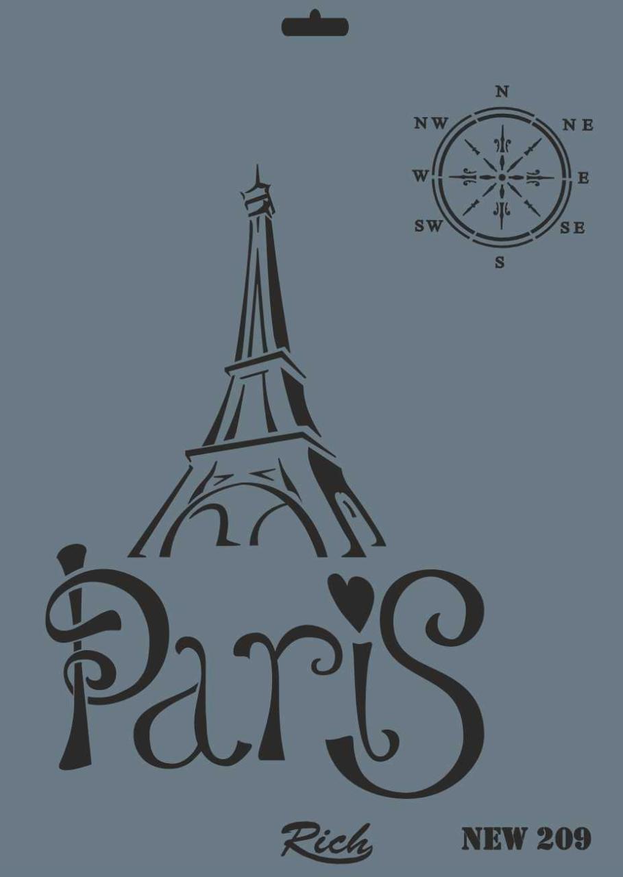rich-new-seri-n-209-stencil-35x25-cm-52425.jpg Rich New Seri N-209 Stencil Şablon - 35x25 cm - Görsel 1