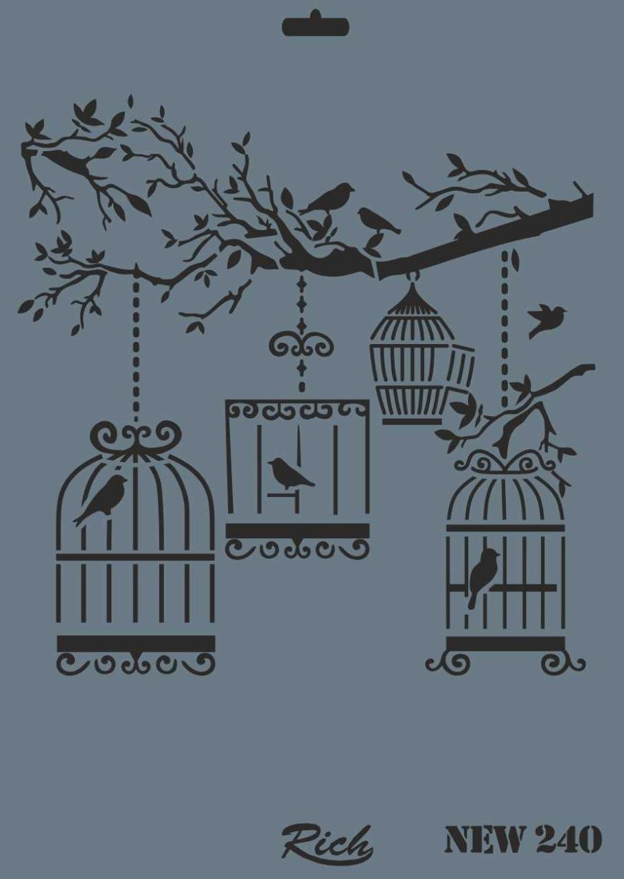 rich-new-seri-n-240-stencil-35x25-cm-52478.jpg Rich New Seri N-240 Stencil Şablon - 35x25 cm - Görsel 1