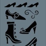 Rich New Seri N-258 Stencil Şablon - 35x25 cm
