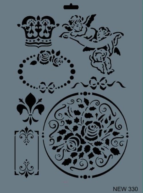 rich-new-seri-n-330-stencil-35x25-cm-52439.jpg Rich New Seri N-330 Stencil Şablon - 35x25 cm - Görsel 1