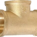 Sarı Pirinç Te Bağlantı Parçası 1" x 1" x 1" Dişi