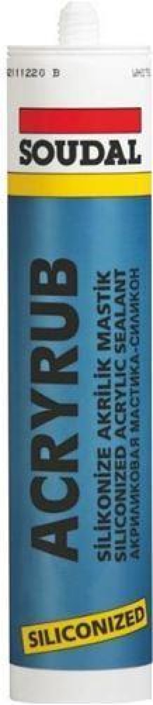 soudal-acryrub-silikonize-mastik-310-ml-antrasit-53132.jpg Soudal Acryrub Silikonize Mastik 310 ml - Antrasit - Görsel 1