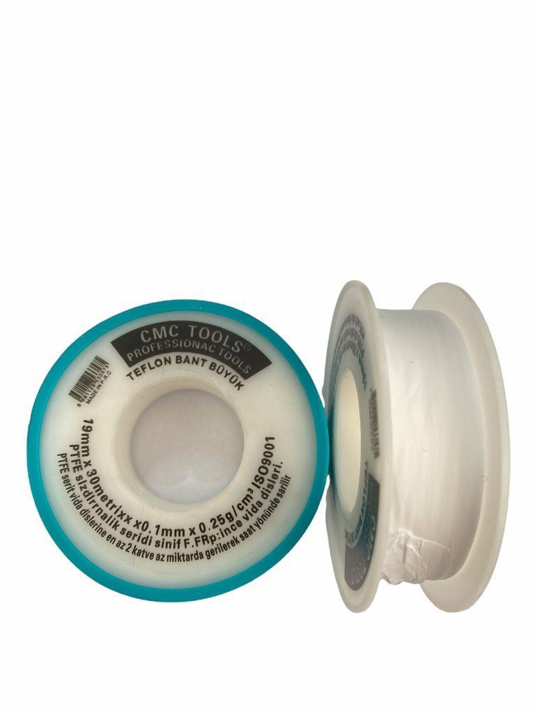 teflon-bant-buyuk-30-metre-19-mm-61071.jpg Profesyonel Teflon Bant 30 Metre x 19 mm - Sızdırmazlık Şeridi - Görsel 1