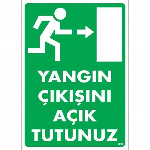 yangin-cikisini-acik-tutunuz-sag-uyari-levhasi-25x35-kod-891-54648.jpg Yangın Çıkışını Açık Tutunuz Uyarı Levhası 25x35 cm - Sağ Yön - Görsel 1