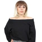 Kısa Küt Perçemli Fiber Sen Peruk / Kumral / Platin Ombreli