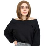 Kahkülsüz Düz Kısa Fiber Sen Peruk / Kumral