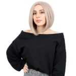 Kahkülsüz Düz Kısa Fiber Sen Peruk / Küllü Bebek Sarı