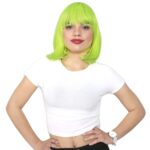 Küt Kahküllü Fiber Sen Peruk / Neon Sarı