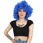 Animasyon Parti Ve Palyaço Peruğu / Koyu Mavi - Görsel 2