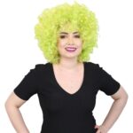 Animasyon Parti Ve Palyaço Peruğu / Neon Yeşil - Görsel 2